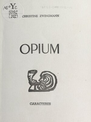 cover image of Opium